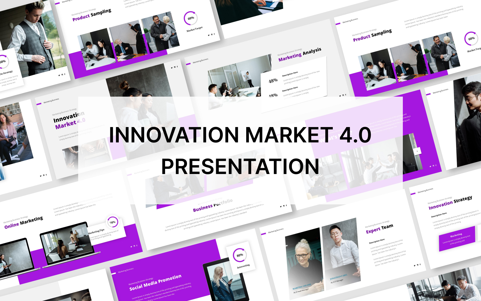 Innovation Market 4.0 Google Slides Presentation Template