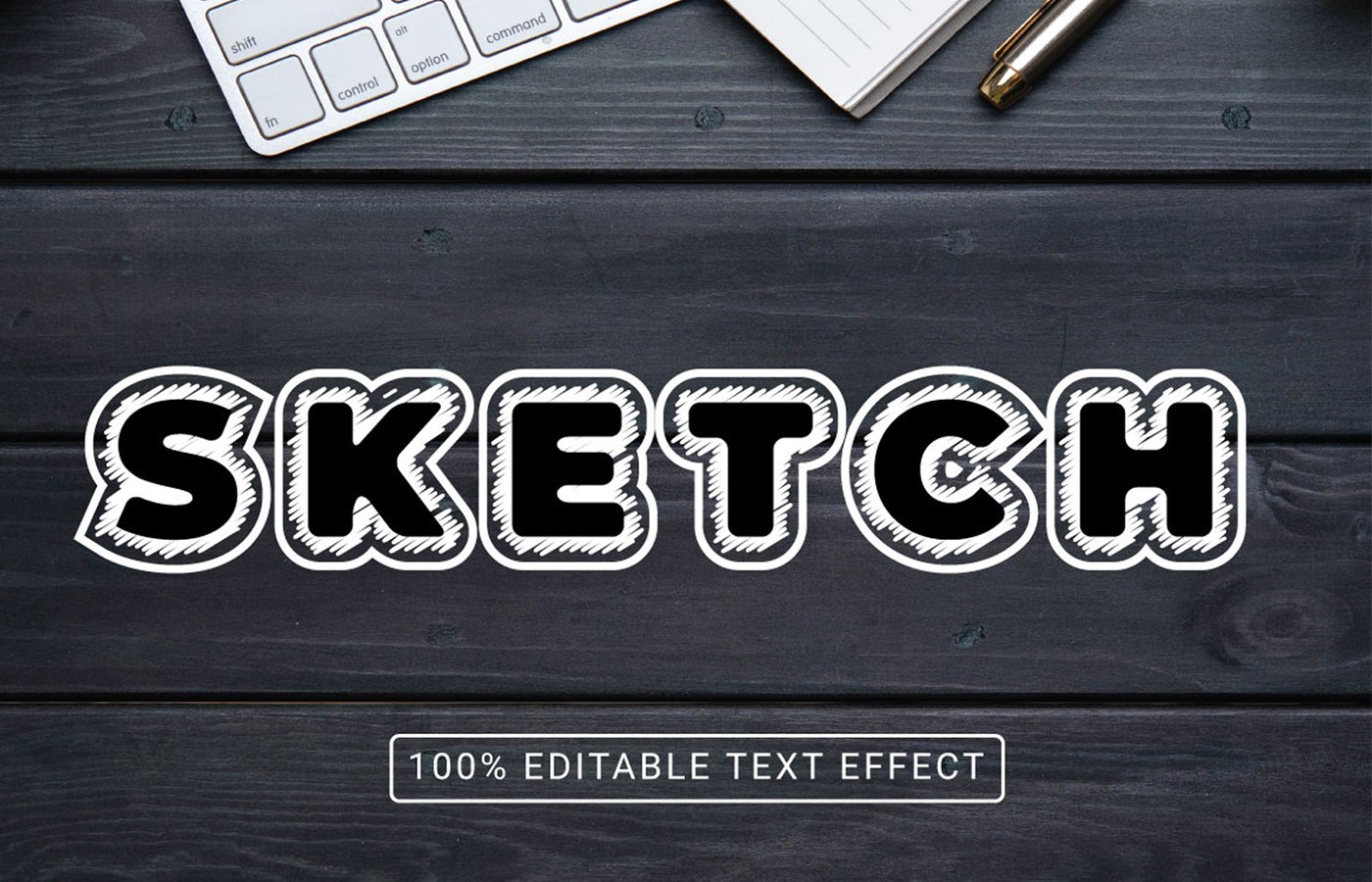 Sketch Text Style Design template