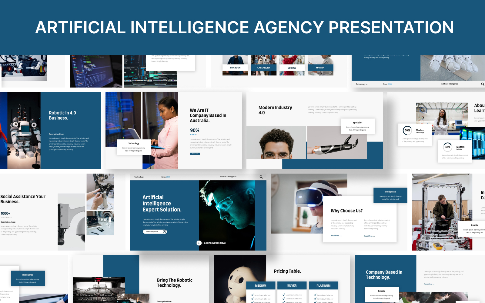 Artificial Intelligence Agency Keynote Presentation Template