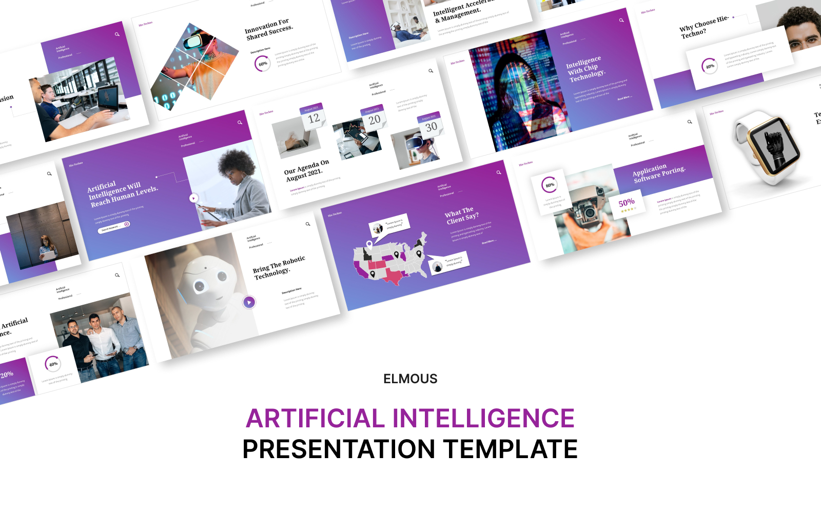 Hietechno - Artificial Intelligence Powerpoint Presentation Template