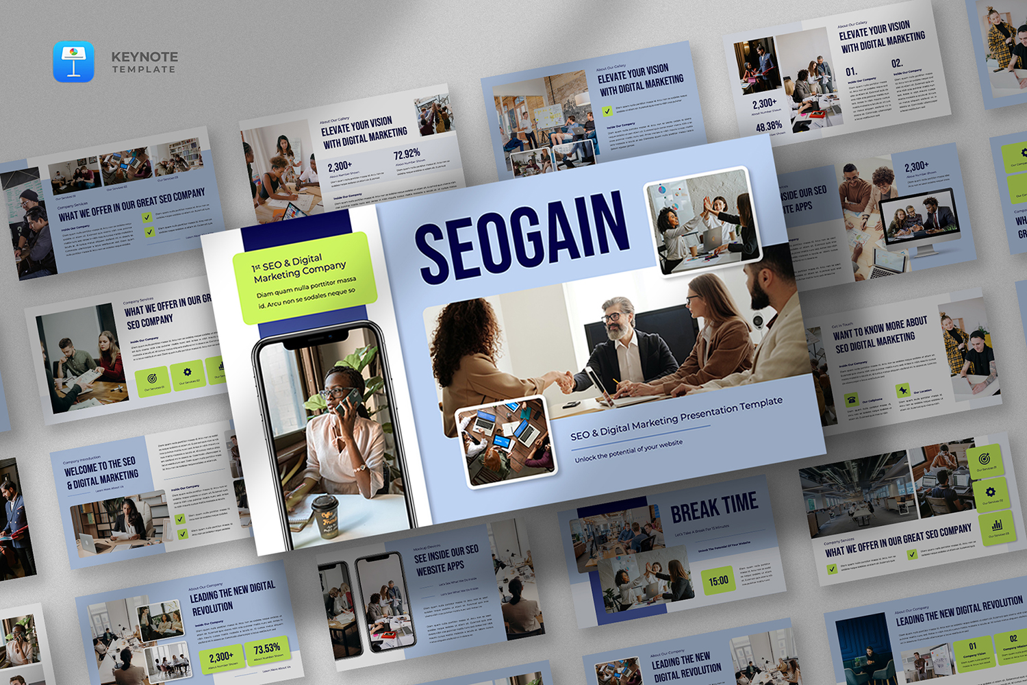 Seogain - SEO & Digital Marketing Keynote Template
