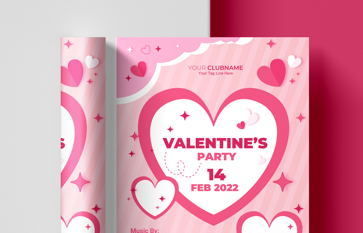 Valentine Party Flyer Templates