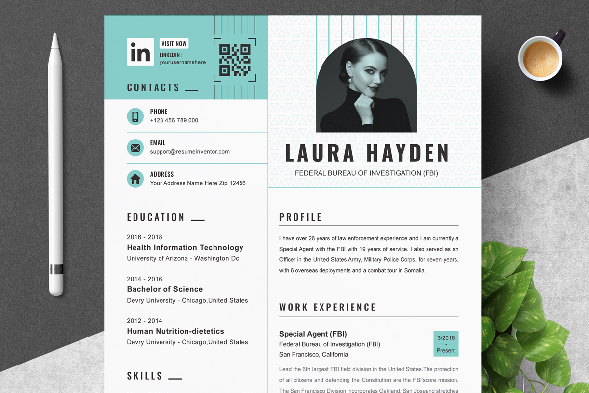 Modern Resume Template and Format