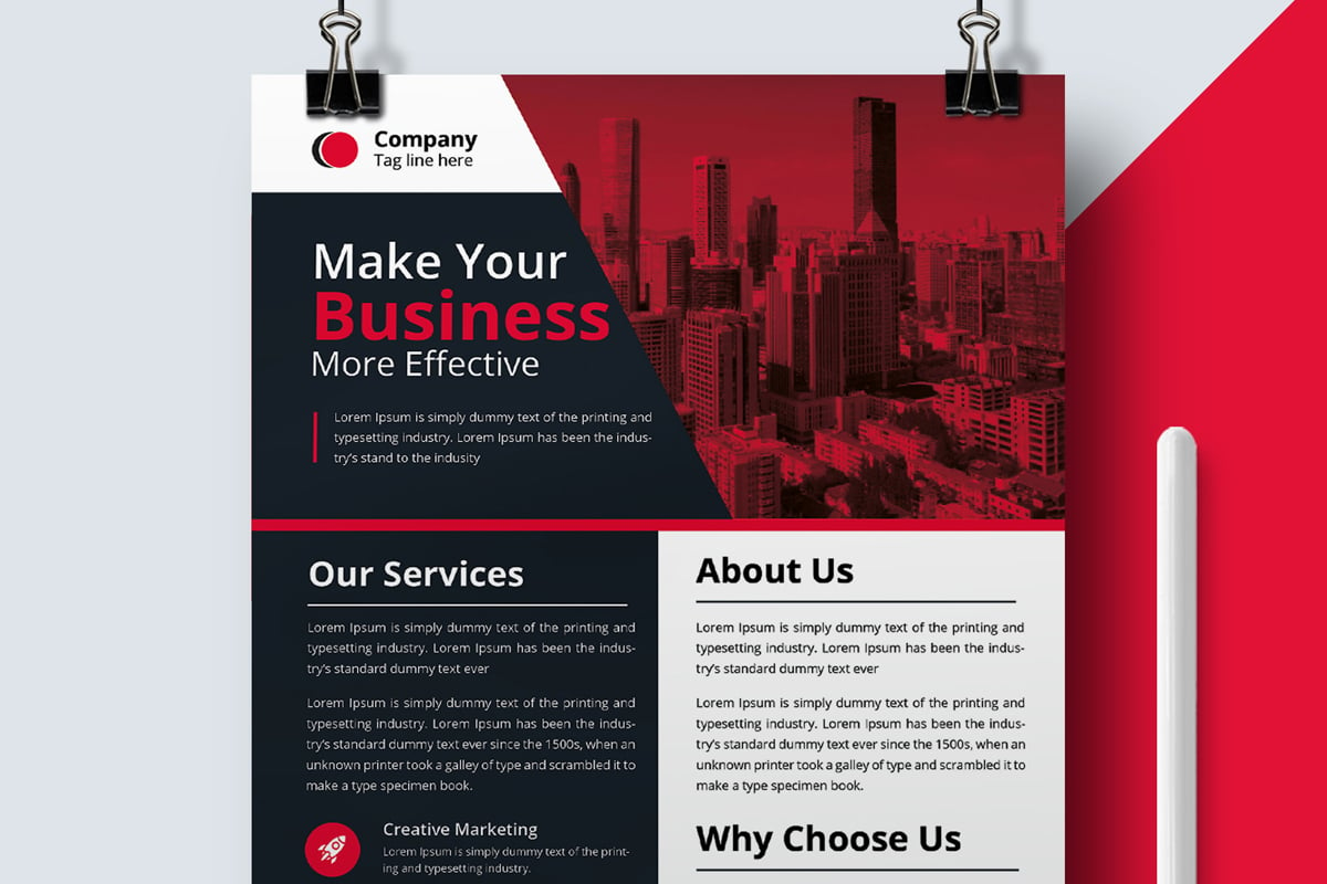 Corporate Business Flyers Templates layout
