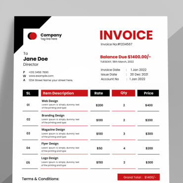 Invoice Clean Corporate Identity 374674