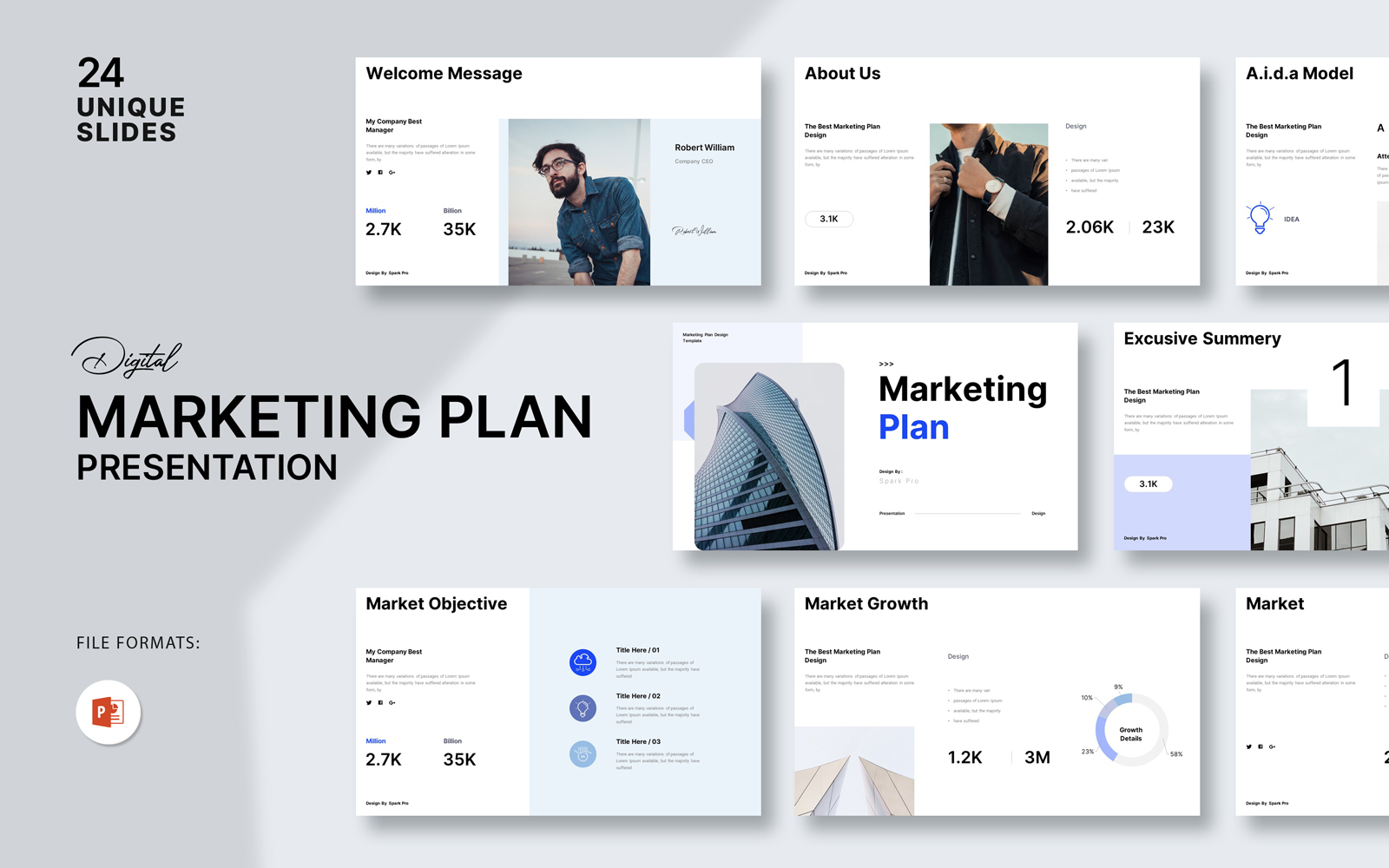 Corporate Marketing Plan PowerPoint Template