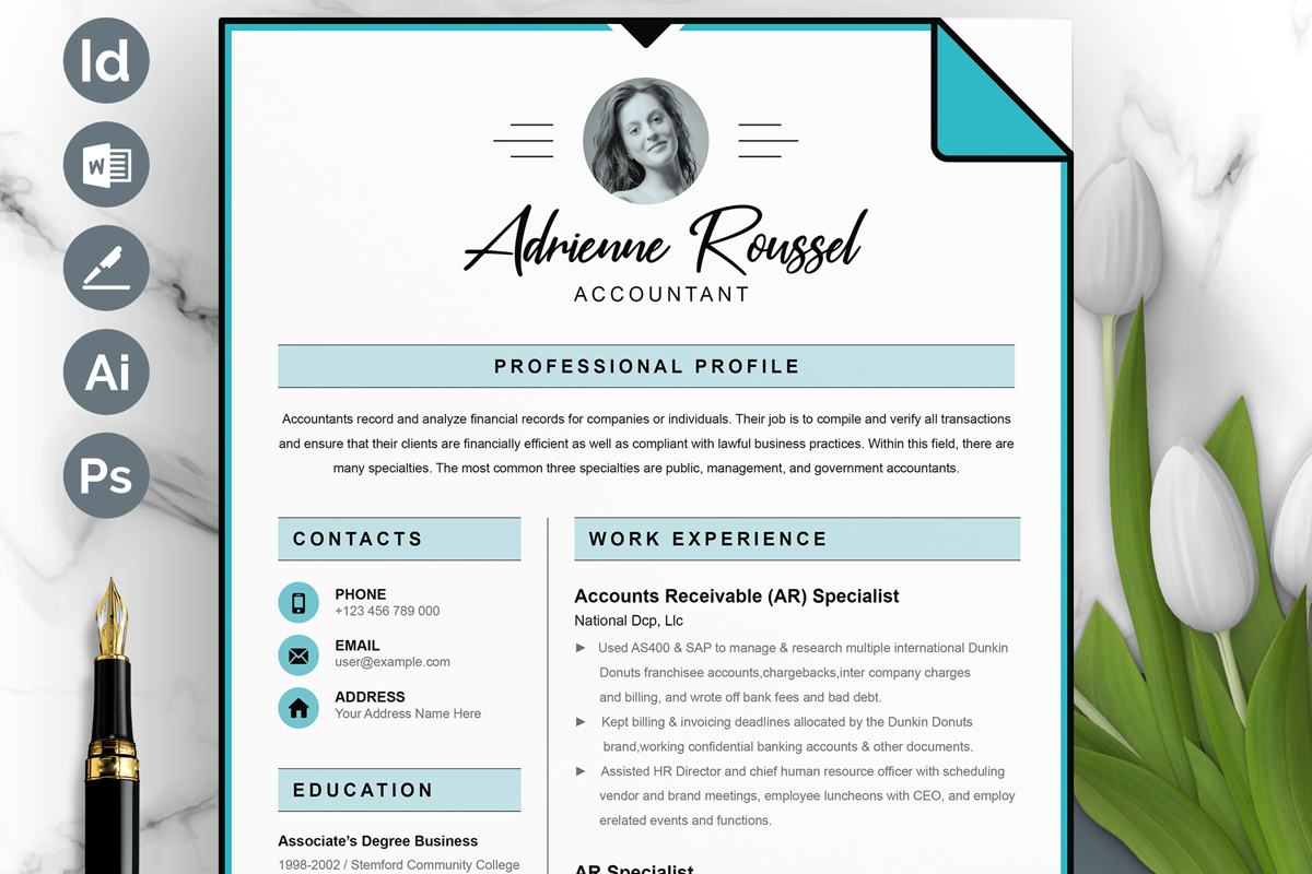 Professional Resume / CV Templates, Creative Design Layout
