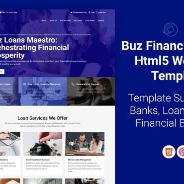 Agency Bank Responsive Website Templates 374720