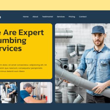 Services Plumber Landing Page Templates 374735