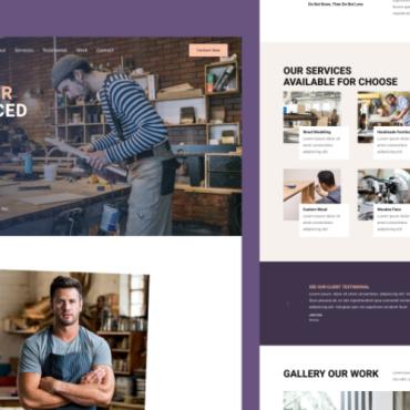 Wood Wooden Landing Page Templates 374800