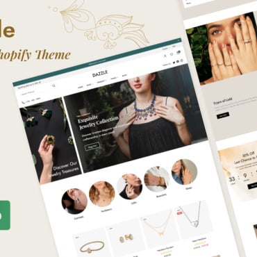 Jewelry Responsive Shopify Themes 374801
