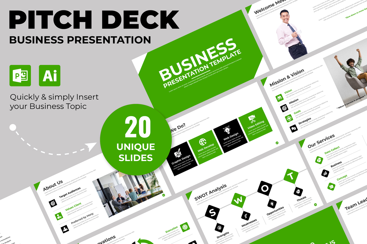 Corporate Business presentation Template Layout