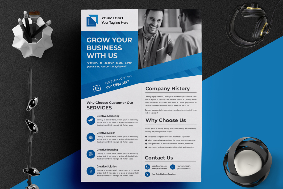 Corporate Business Flyer Design Layout