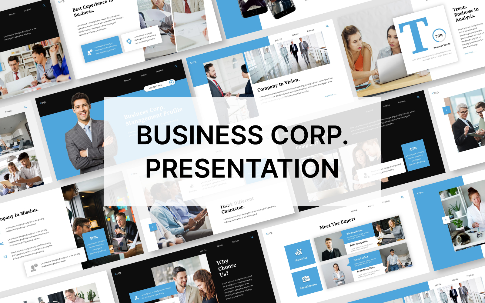 Business Corp. Keynote Presentation Template