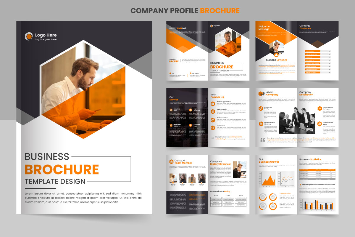 Vector corporate company profile and brochure template
