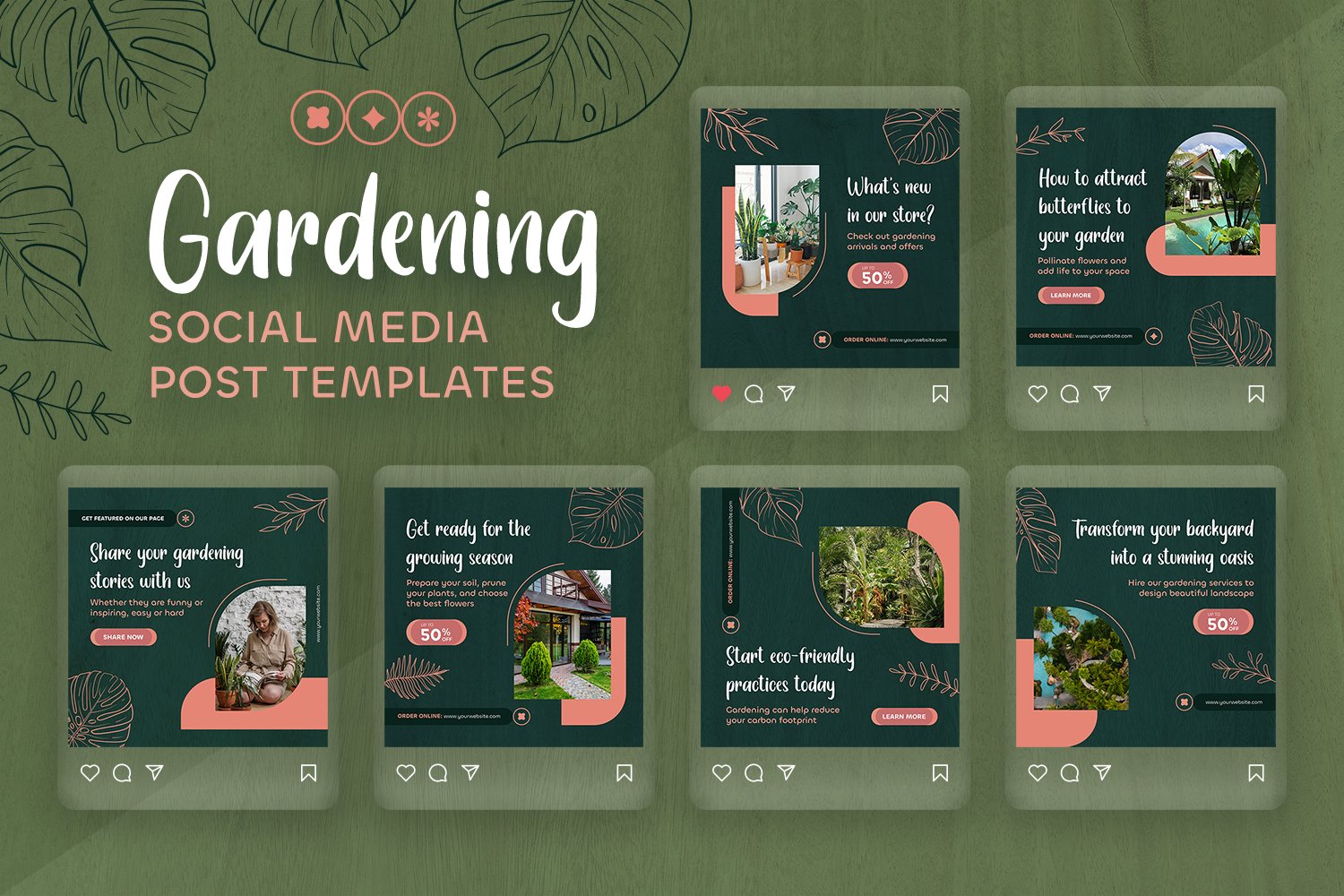Gardening and Ecology Post Templates