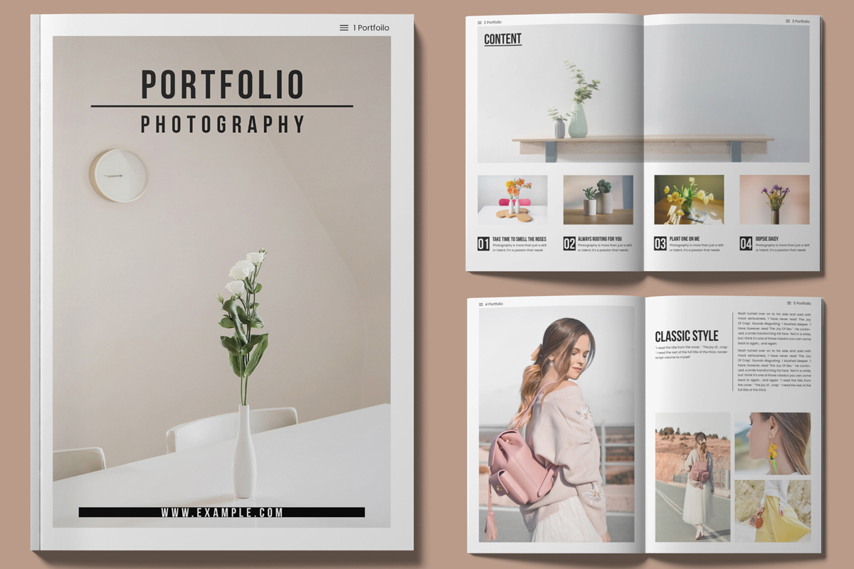 Photography Portfolio Magazine Design