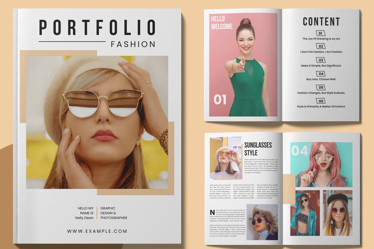 Portfolio Magazine Design Layout