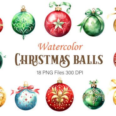 Balls Christmas Illustrations Templates 374946