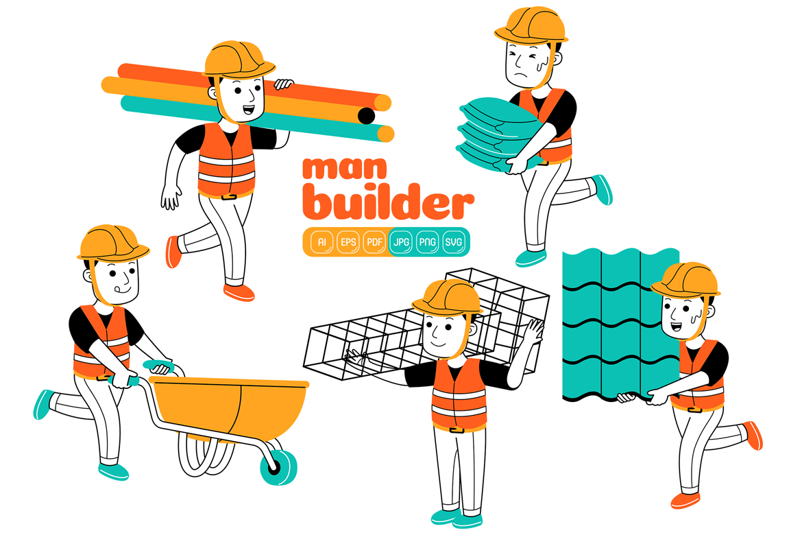Man Builder Vector Pack #01