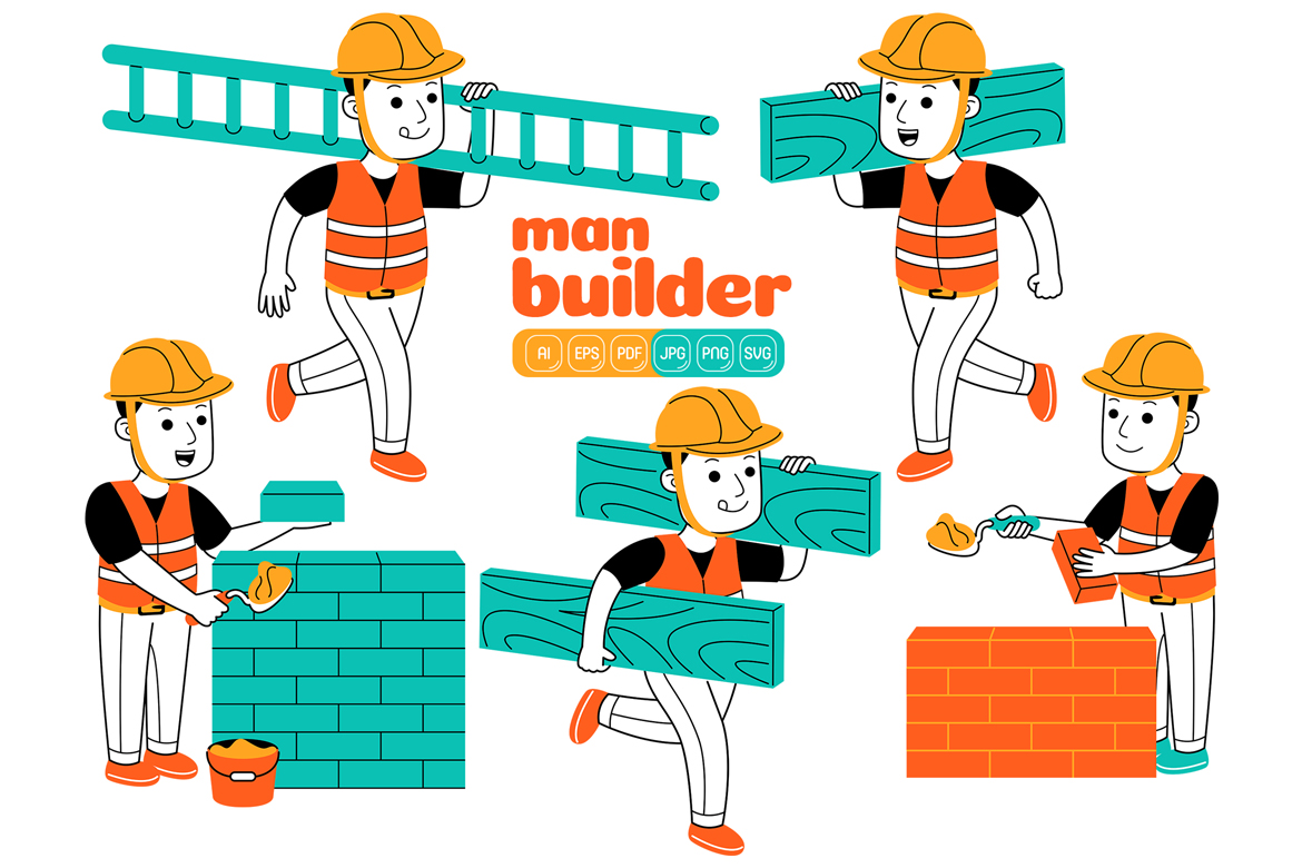 Man Builder Vector Pack #04