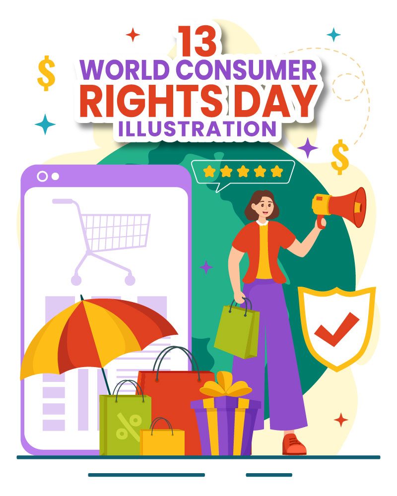 13 World Consumer Rights Day Illustration