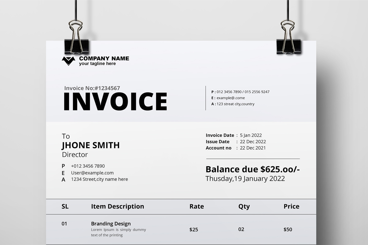 New Invoice Templates Layout