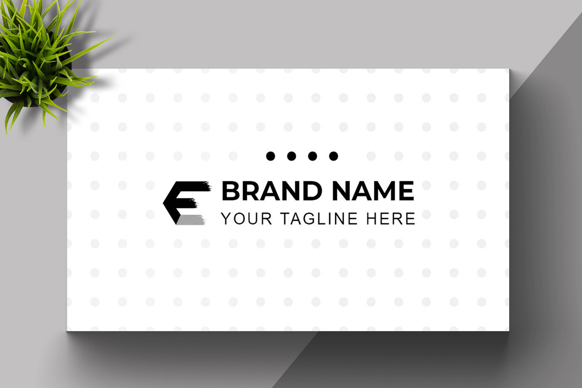 Simple White Business Card