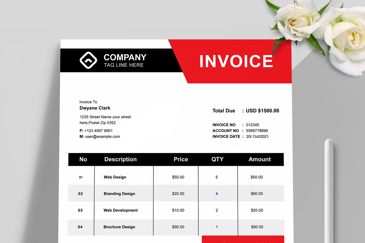 Creative Modern Invoice Layout