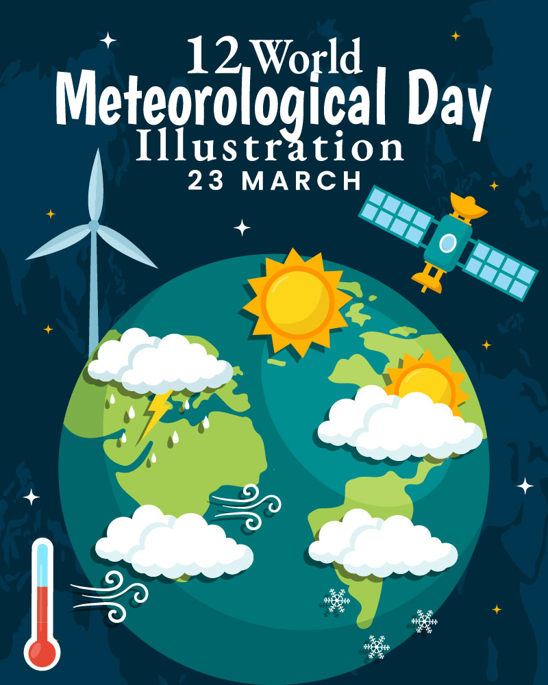 12 World Meteorological Day Illustration