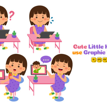 <a class=ContentLinkGreen href=/fr/kits_graphiques_templates_vectoriels.html>Vectoriels</a></font> fille enfant 375158