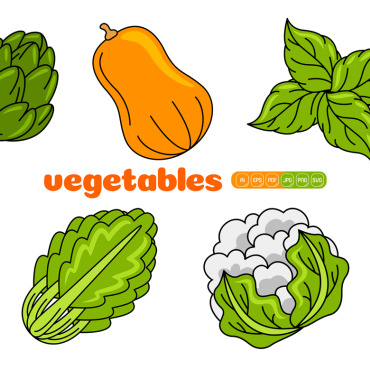 Food Vegetarian Vectors Templates 375171