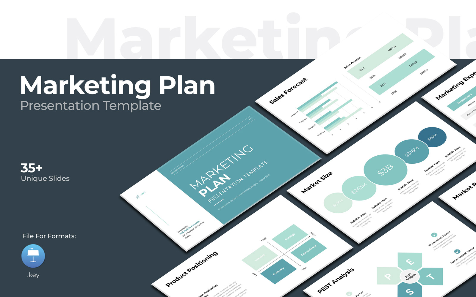 Marketing Plan Keynote Layout