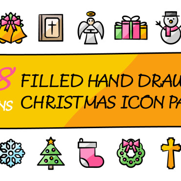 Merry Christmas Icon Sets 375250