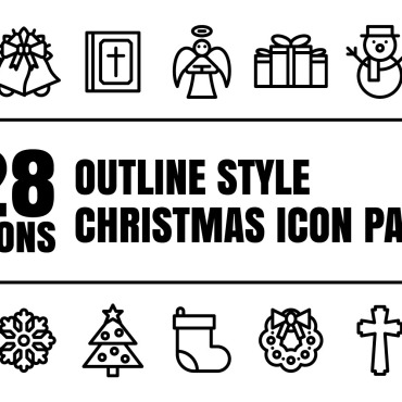 Merry Christmas Icon Sets 375254