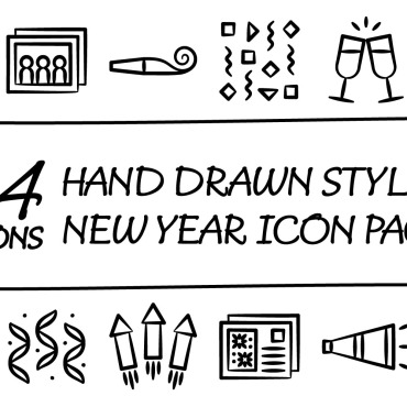 Year Happy Icon Sets 375257