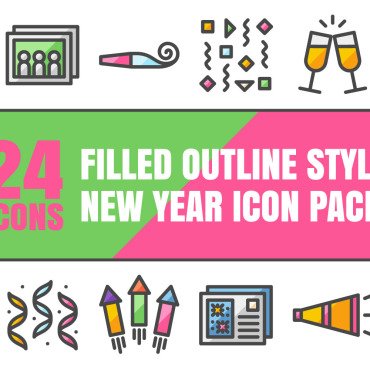 New Year Icon Sets 375260