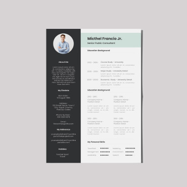 Business Classic Resume Templates 375278