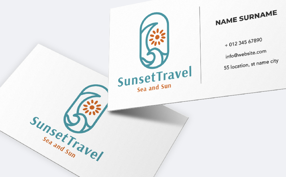 Sunset Travel Agent Logo v.3