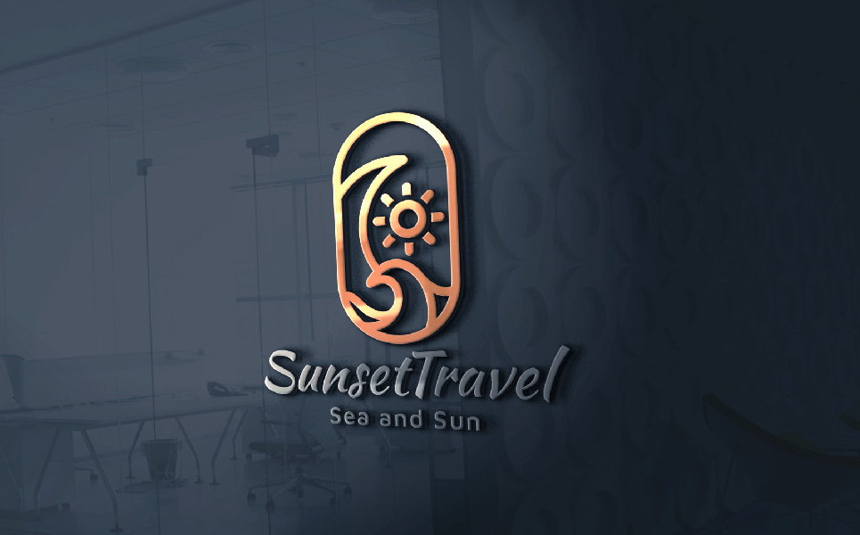 Sunset Travel Agent Logo v.6
