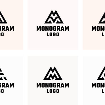 Black Monogram Logo Templates 375342