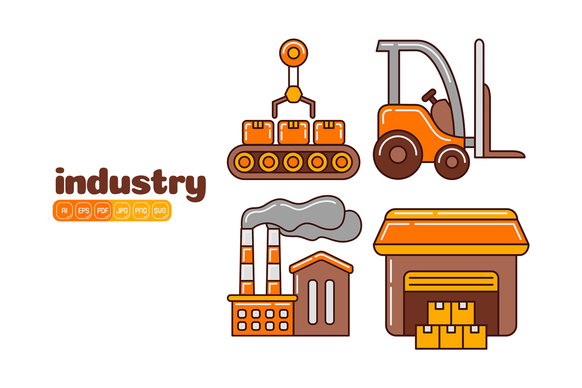 Industry Icon Vector Pack #01
