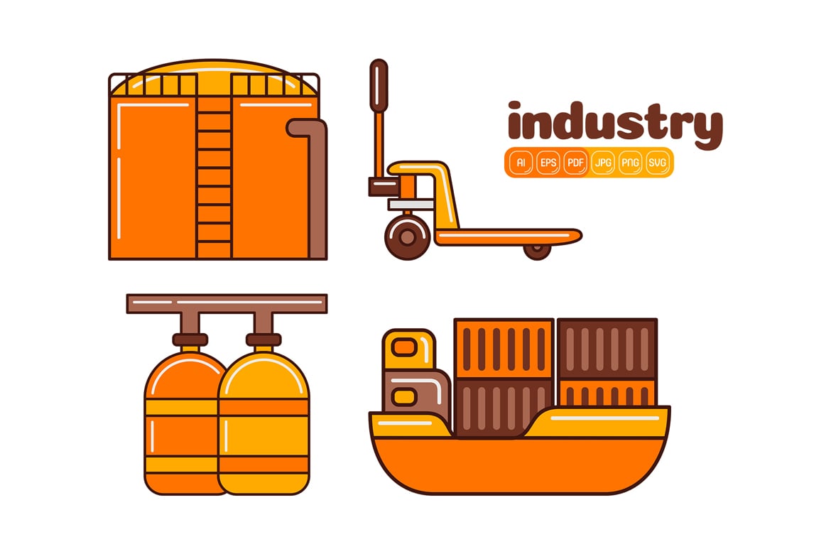 Industry Icon Vector Pack #07