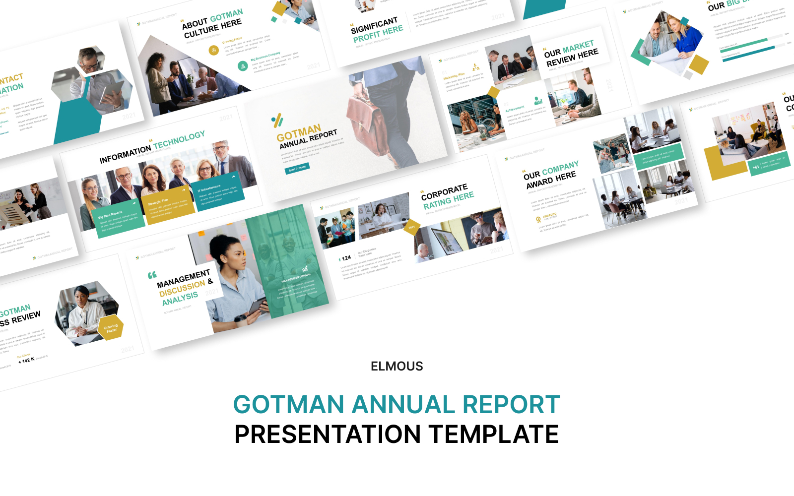 Gotman Annual Report Google Slide Presentation Template