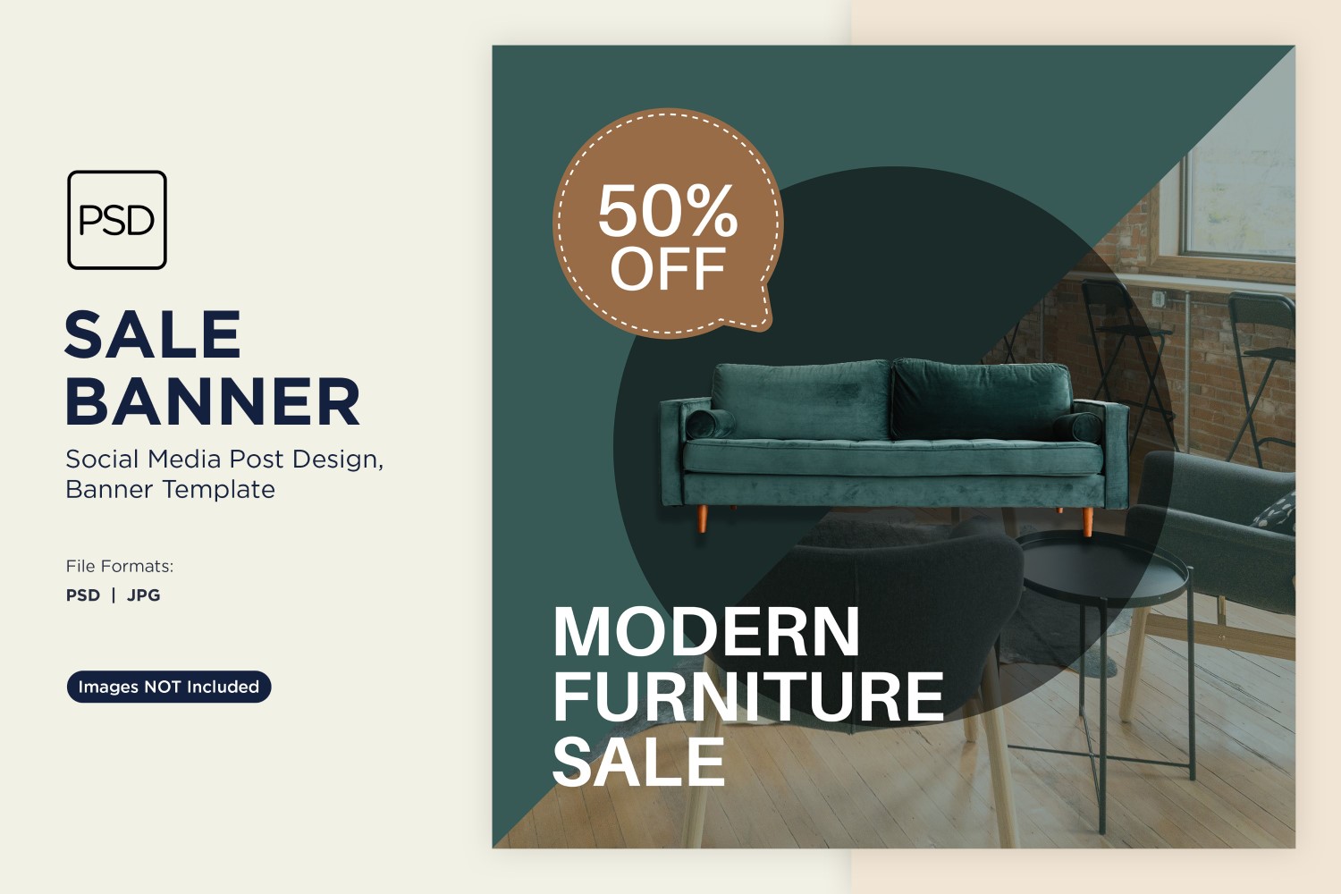 Special Sale on Modern Furniture Banner Design Template