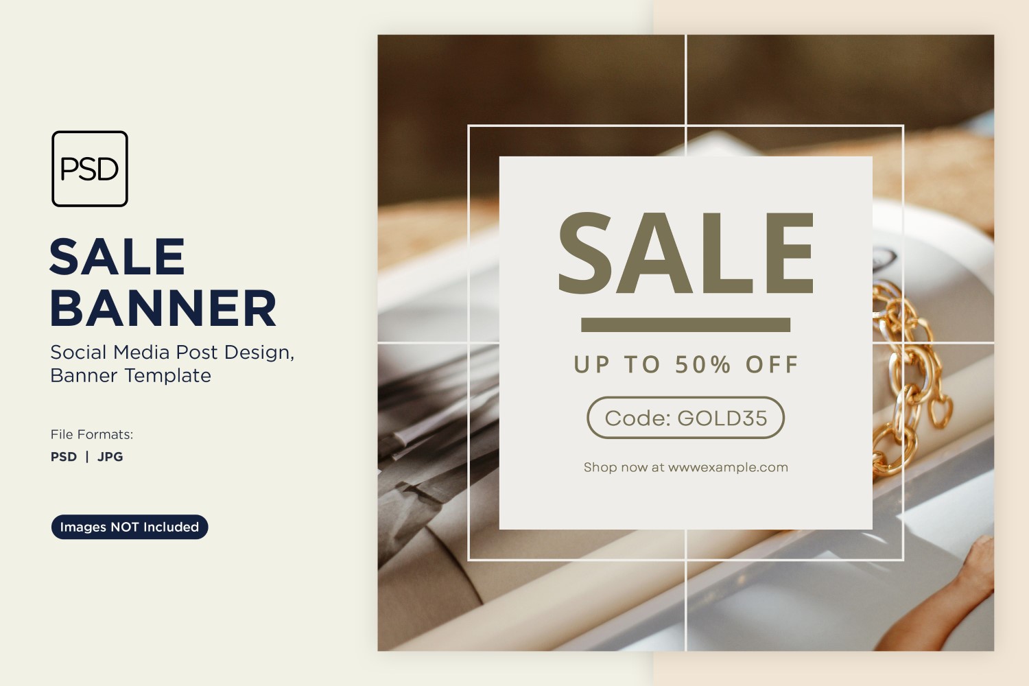 Special Offer 50 Percent Sale Banner Design Template