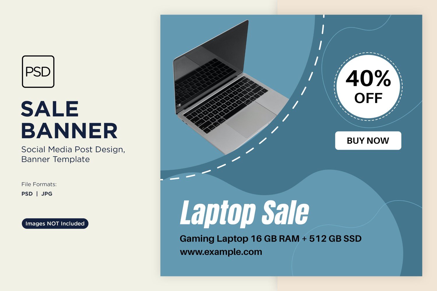 Laptop Exclusive Flash Sale Banner Design Template 1