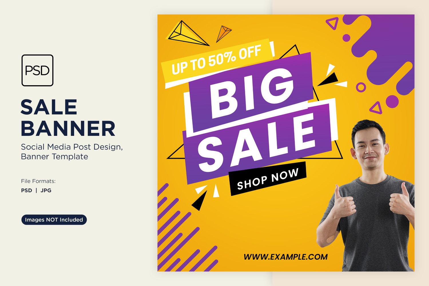 Big Sale on Store And Online Sale Banner Design Template