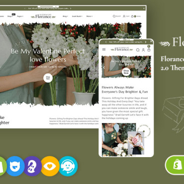 Flower Flowers Shopify Themes 375549