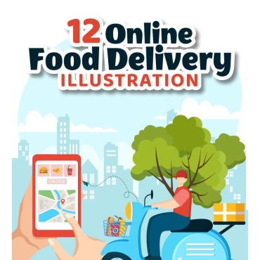 Food Delivery Illustrations Templates 375637